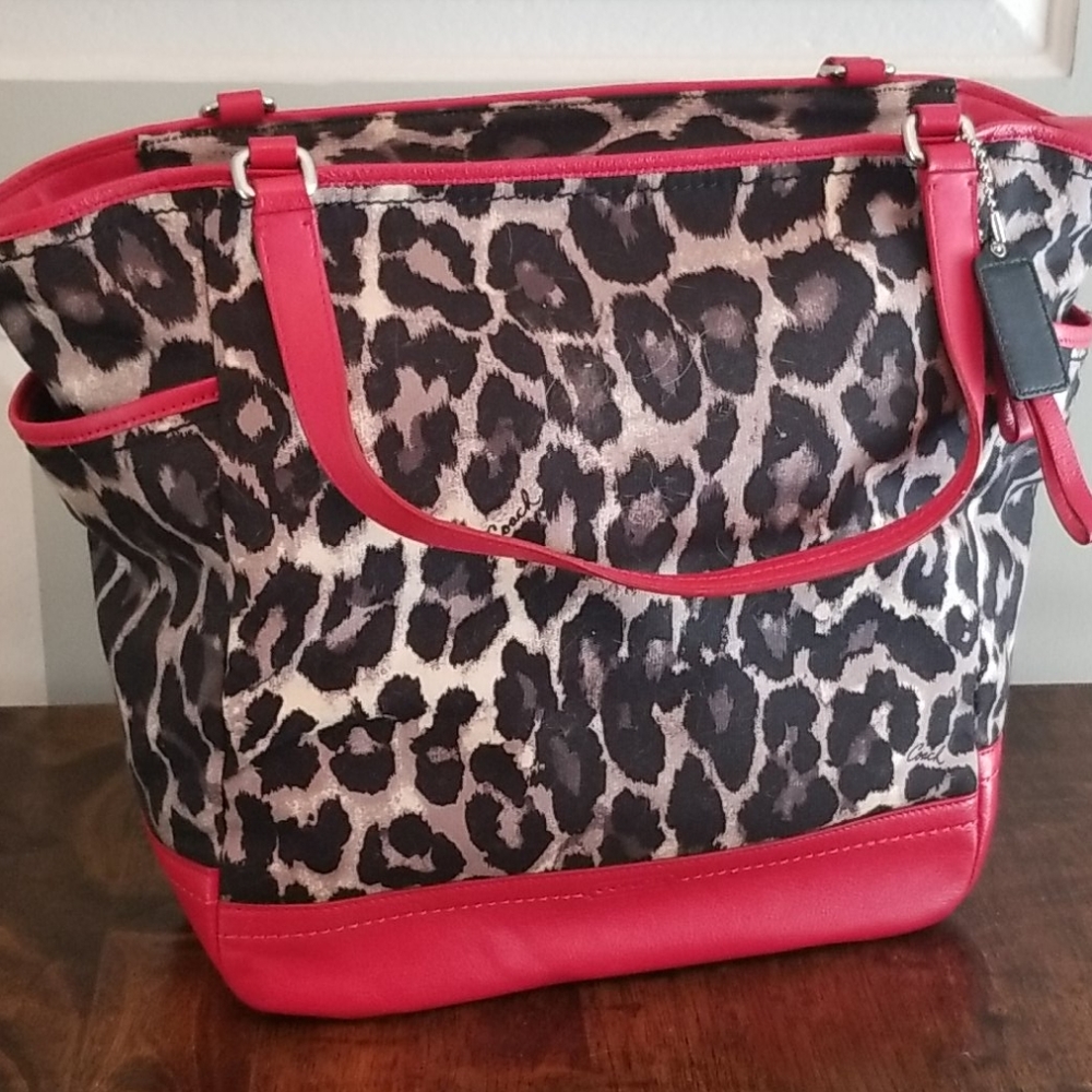 Coach Canvas and Leather tote